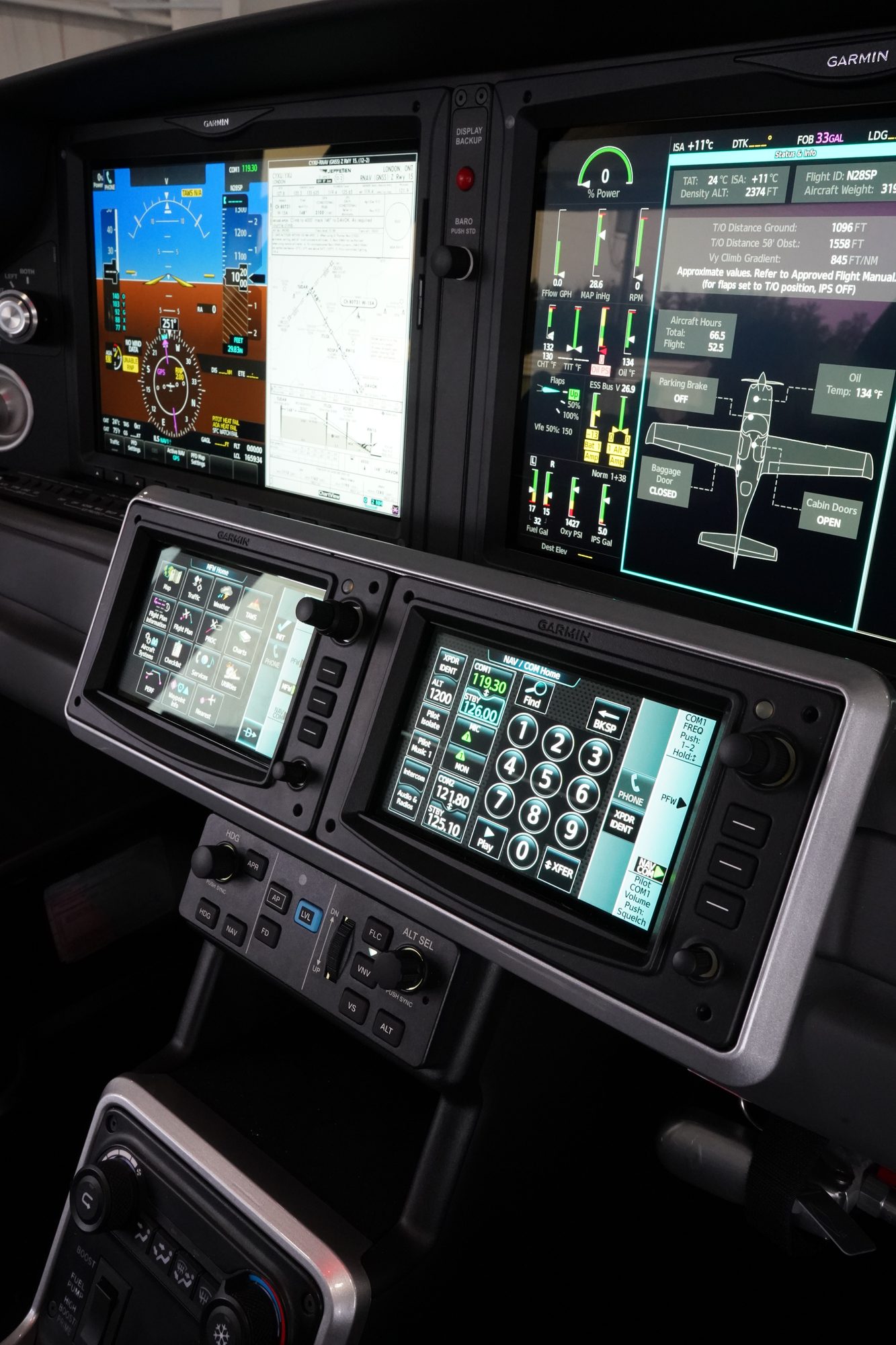 Cirrus Perspective+ avionics in a Cirrus SR cockpit